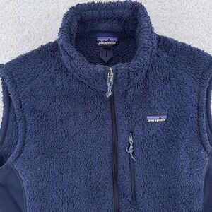 Patagonia Fleece Retro-X Vest Mens Large Navy Blue Full Zip Hiking 25925